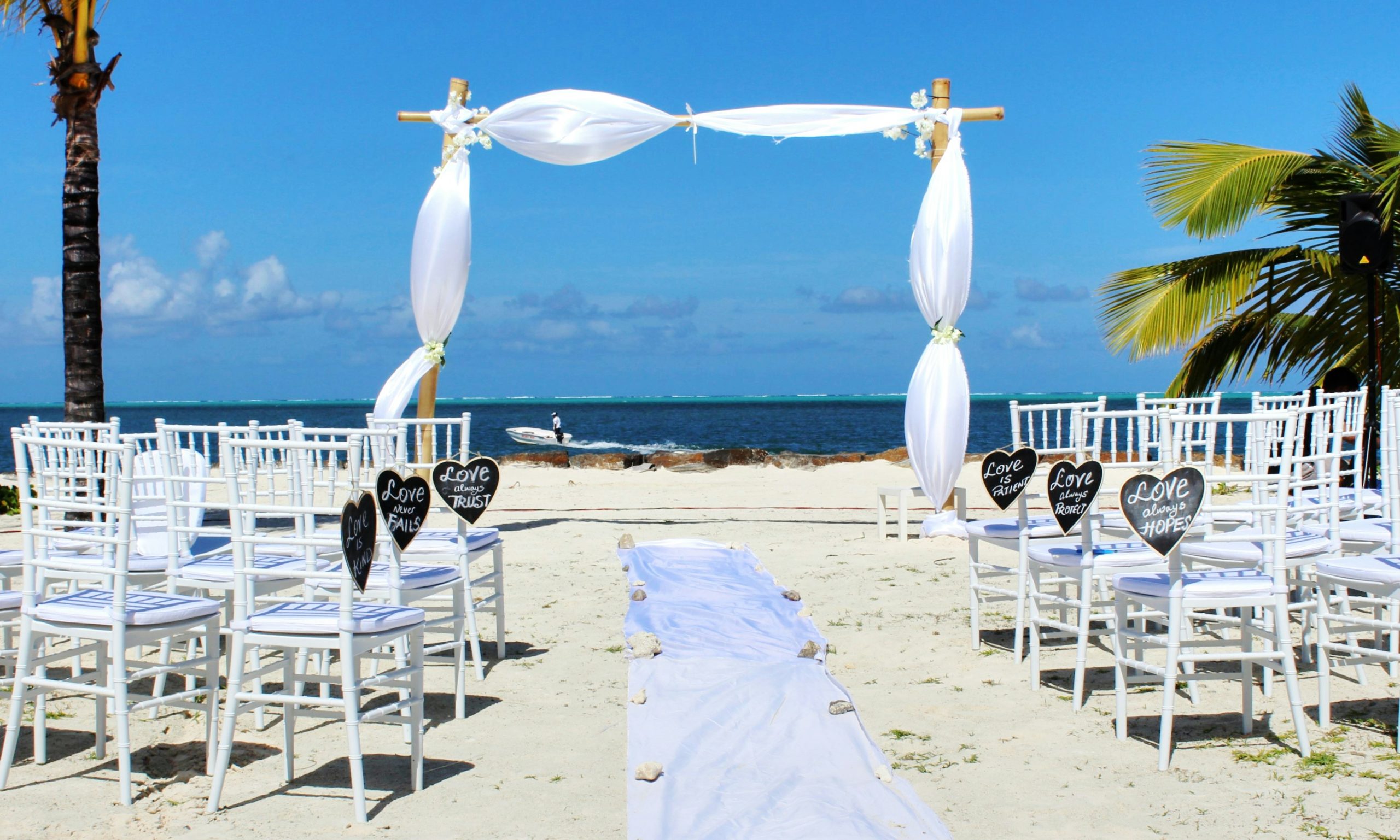 caribbean wedding beach